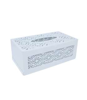 Salvrätikukarp HAZEL 25x14xH10cm, valge