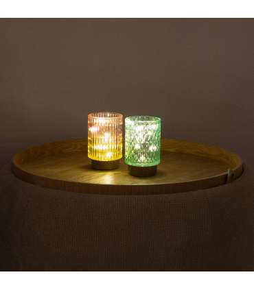 LED-valgusti WINGS AMBER H13cm roosa/kol