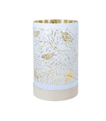 LED-küünal WINGS BIRDIE D9,5xH15cm valge, taimer 6h