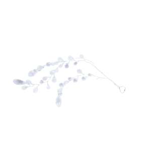 Jõuluehe SHINE H30cm, valged pärlid