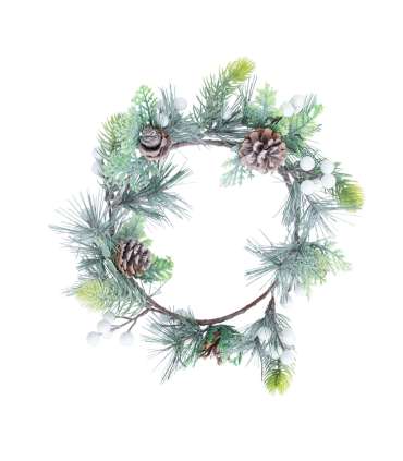 Pärg GREENLAND D20cm, valged marjad