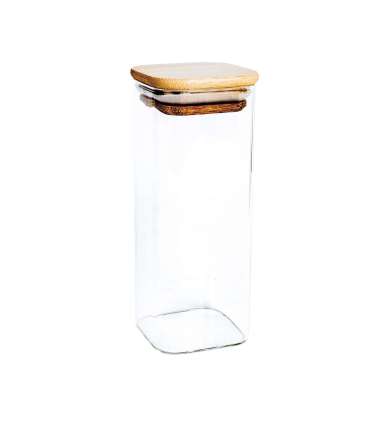 Klaaspurk THERON 6x6xH15cm kaanega, kand