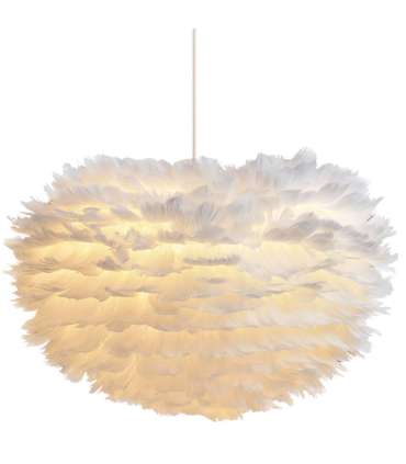 Laelamp FEATHER D30cm valge
