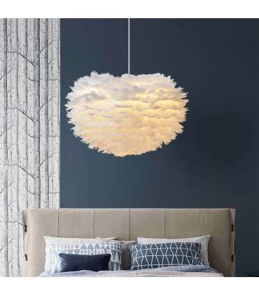 Laelamp FEATHER D50cm valge