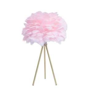 Laualamp FEATHER D30cm, roosa/kuld