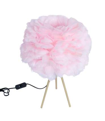 Laualamp FEATHER D30cm, roosa/kuld