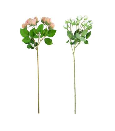 Kunstlill FLOWERLY H56cm põõsasroos, mix