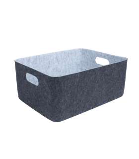 Kast LIDO FELT 36x27xH16cm, tumehall vilt