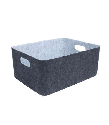 Kast LIDO FELT 36x27xH16cm, tumehall vilt