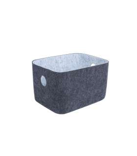 Kast LIDO FELT 20x15,5xH12cm, tumehall vilt