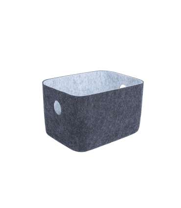 Kast LIDO FELT 20x15,5xH12cm, tumehall vilt