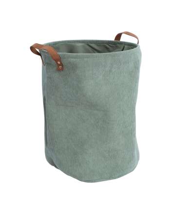 Pesukorv LIDO LEO D38xH48cm, roheline velvet