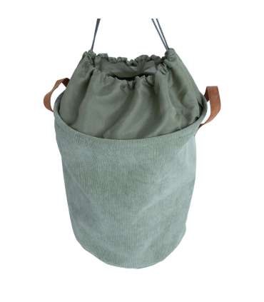 Pesukorv LIDO LEO D38xH48cm, roheline velvet