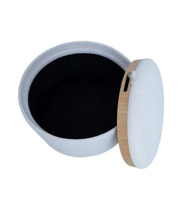 Tumba/laud HIRO D56xH42,5cm, valge, pani