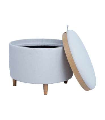 Tumba/laud HIRO D56xH42,5cm, valge, pani