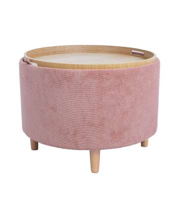 Tumba/laud HIRO D56xH42.5cm, roosa, panipaigaga