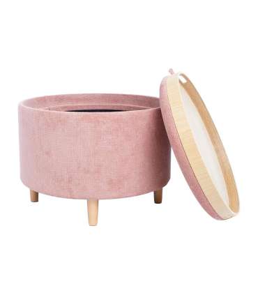 Tumba/laud HIRO D56xH42,5cm, roosa, pani