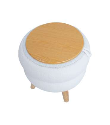 Tumba/laud HANA D40xH41cm, valge, panipa