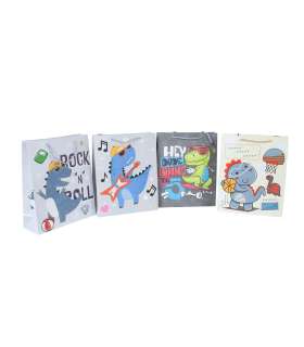 Kinkekott DINO M, 26x32x10cm, mix