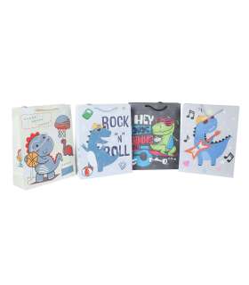 Kinkekott DINO L, 31x40x12cm, mix