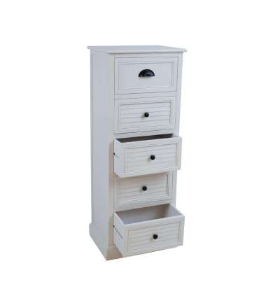 Kummut MELDON 45x35xH116.5cm, valge