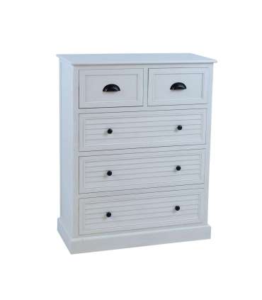 Kummut MELDON 80x35xH103cm, valge