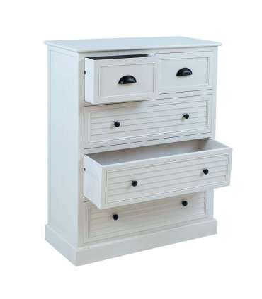 Kummut MELDON 80x35xH103cm, valge