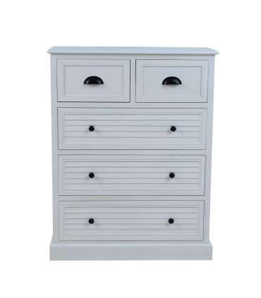 Kummut MELDON 80x35xH103cm, valge