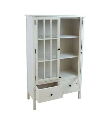 Vitriinkapp DEVON 80.5x35xH136cm, valge