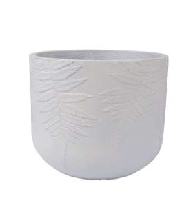 Lillepott FERN D44xH36cm, valge