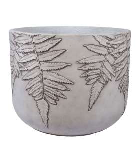 Lillepott FERN D55xH43.5cm, valge/hall