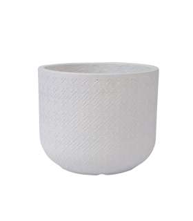 Lillepott SELENA D24xH19.5cm, valge