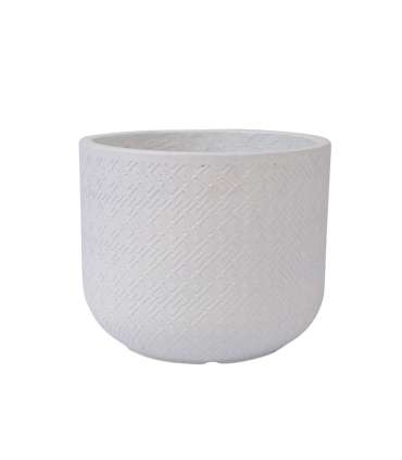 Lillepott SELENA D24xH19.5cm, valge