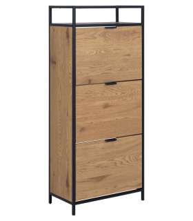 Jalanõudekapp SEAFORD 56x30xH129cm, must