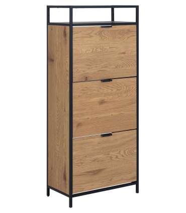 Jalanõudekapp SEAFORD 56x30xH129cm, must