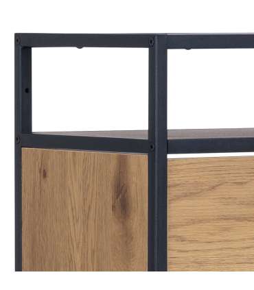 Jalanõudekapp SEAFORD 56x30xH129cm, must