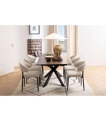 Tool EDINA beež, 56x55xH77cm