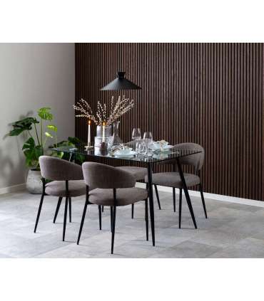 Tool EDINA pruun, 56x55xH77cm