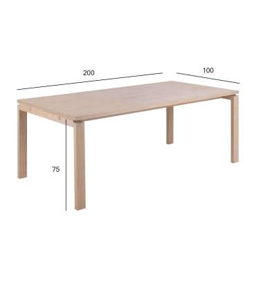 Söögilaud LINLEY 200x100xH75cm, beež