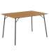 Söögilaud PERU 120x80xH75cm, naturaalne, melamiin, metall