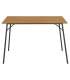 Söögilaud PERU 120x80xH75cm, naturaalne, melamiin, metall