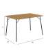 Söögilaud PERU 120x80xH75cm, naturaalne, melamiin, metall