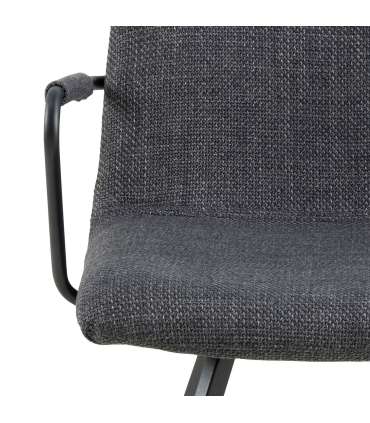 Tool SELINA käetugedega, hall, 55,5x50,5xH85cm