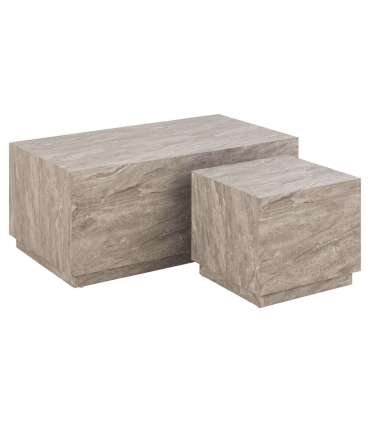 Diivanilauad 2tk DICE 100x60xH42cm, 44x44xH38cm, hall