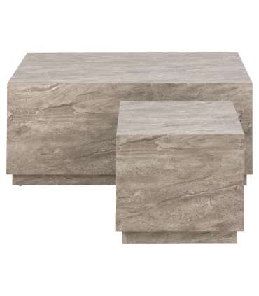 Diivanilauad 2tk DICE 100x60xH42cm, 44x44xH38cm, hall