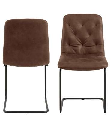 Tool KIRA pruun, 48x56xH92cm, nahasegu, metall