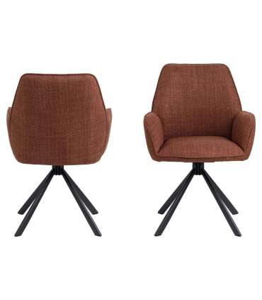 Tool GLENDA käetugedega, terrakota