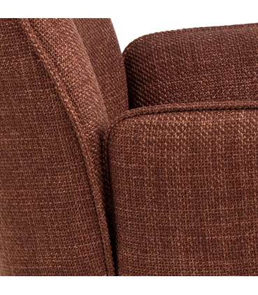 Tool GLENDA käetugedega, terrakota, 61x63xH88,5cm