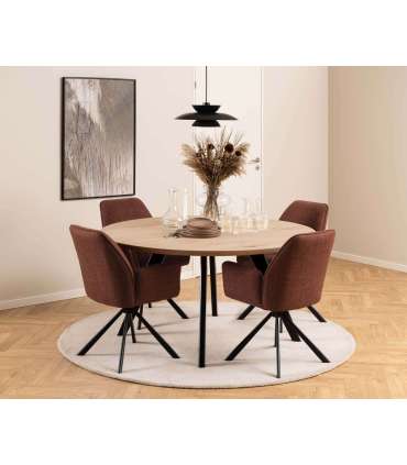 Tool GLENDA käetugedega, terrakota