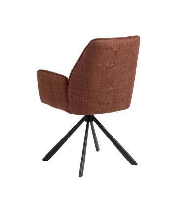 Tool GLENDA käetugedega, terrakota, 61x63xH88,5cm